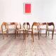 Lot de 8 chaises de salle à manger modèle 71 en teck par Niels O. Møller