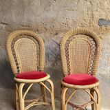 60s rattan chair (*2)