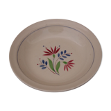 Hollow round plate in earthenware KG Lunéville model Rachel diam 28.5 cm