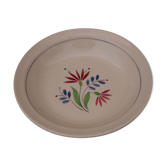 Hollow round plate in earthenware KG Lunéville model Rachel diam 28.5 cm