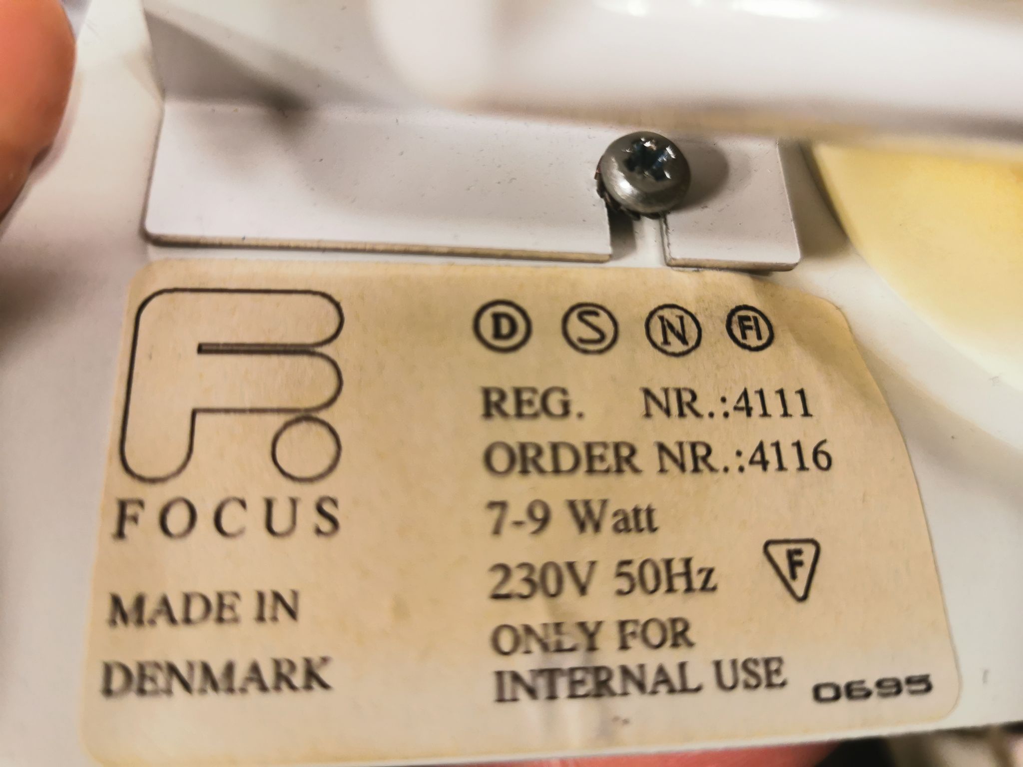 Pair of wall lamps designed by torsten thorup & claus bonderup, model quarto for focus denmark.