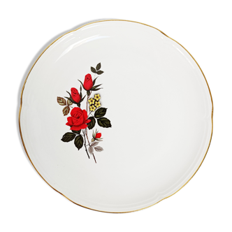 Plat creux Orchies Moulin des loups roses rouges