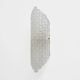 Pair of Clear Murano Glass Wall Sconces with Textured Relief