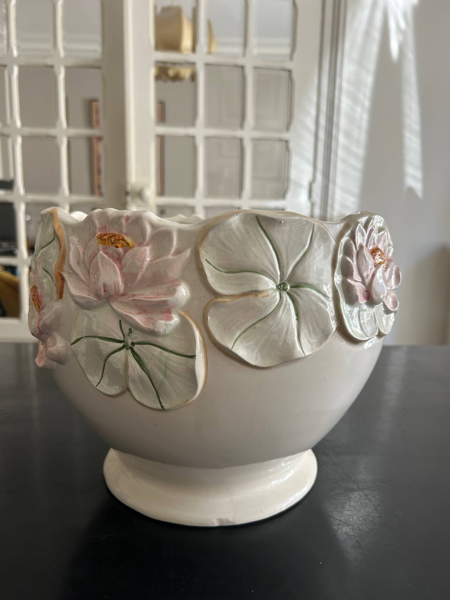 large vintage flowerpot