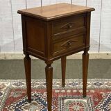 Chevet en merisier des années 1950 de style Louis XVI