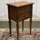1950s Louis XVI style cherry wood bedside table