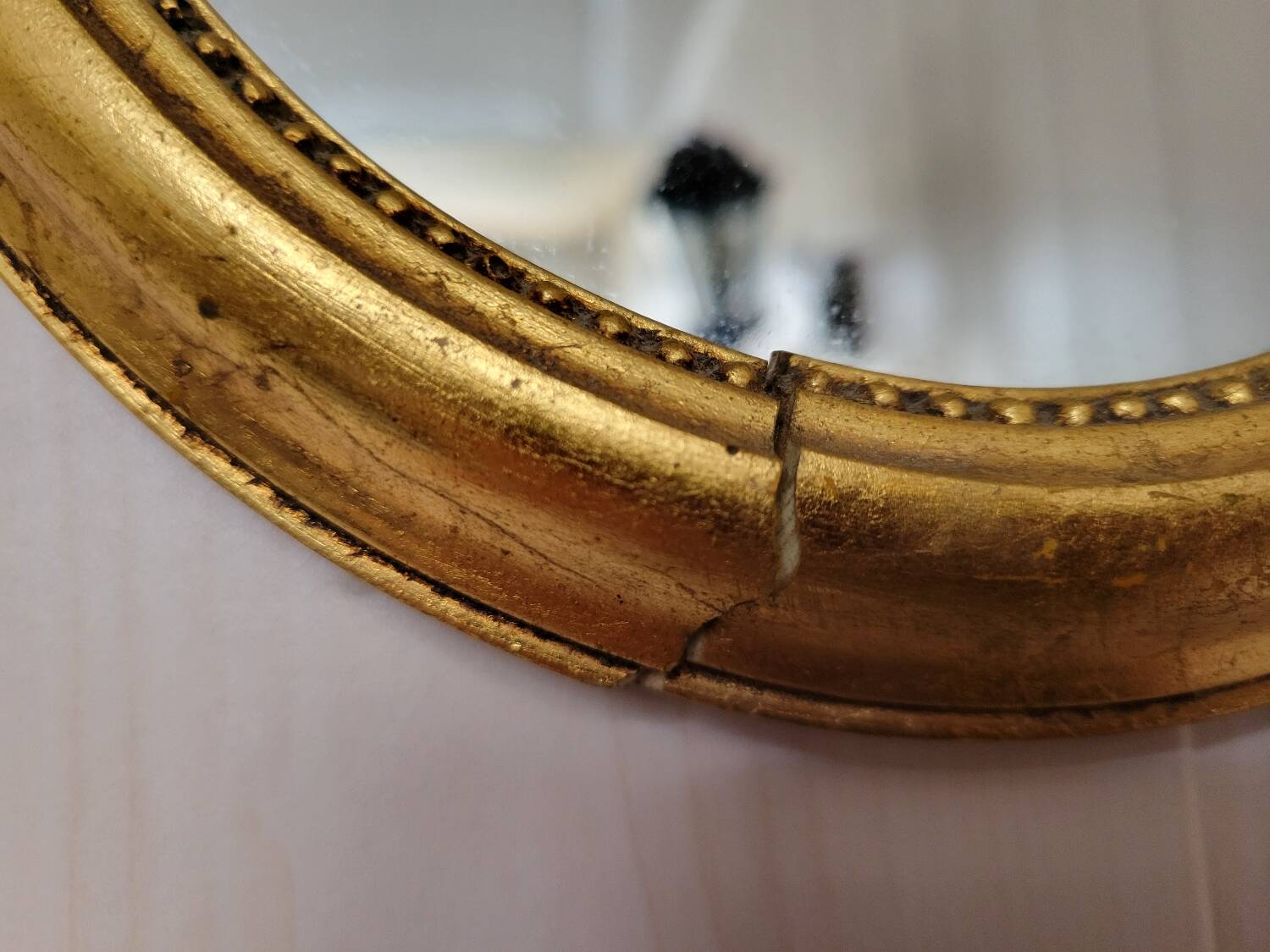 Louis XVI style oval mirror