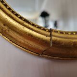 Louis XVI style oval mirror