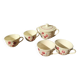 Ensemble 4 tasses et un sucrier Badonviller Floral