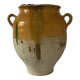 Glazed yellow confit pot – South-West of France – 19th century