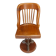 Swivel American chair in walnut and cast iron