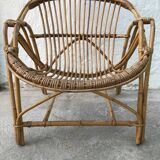 Armchair basket Adult rattan