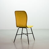 Elegant Italian Midcentury Yellow Side Chair