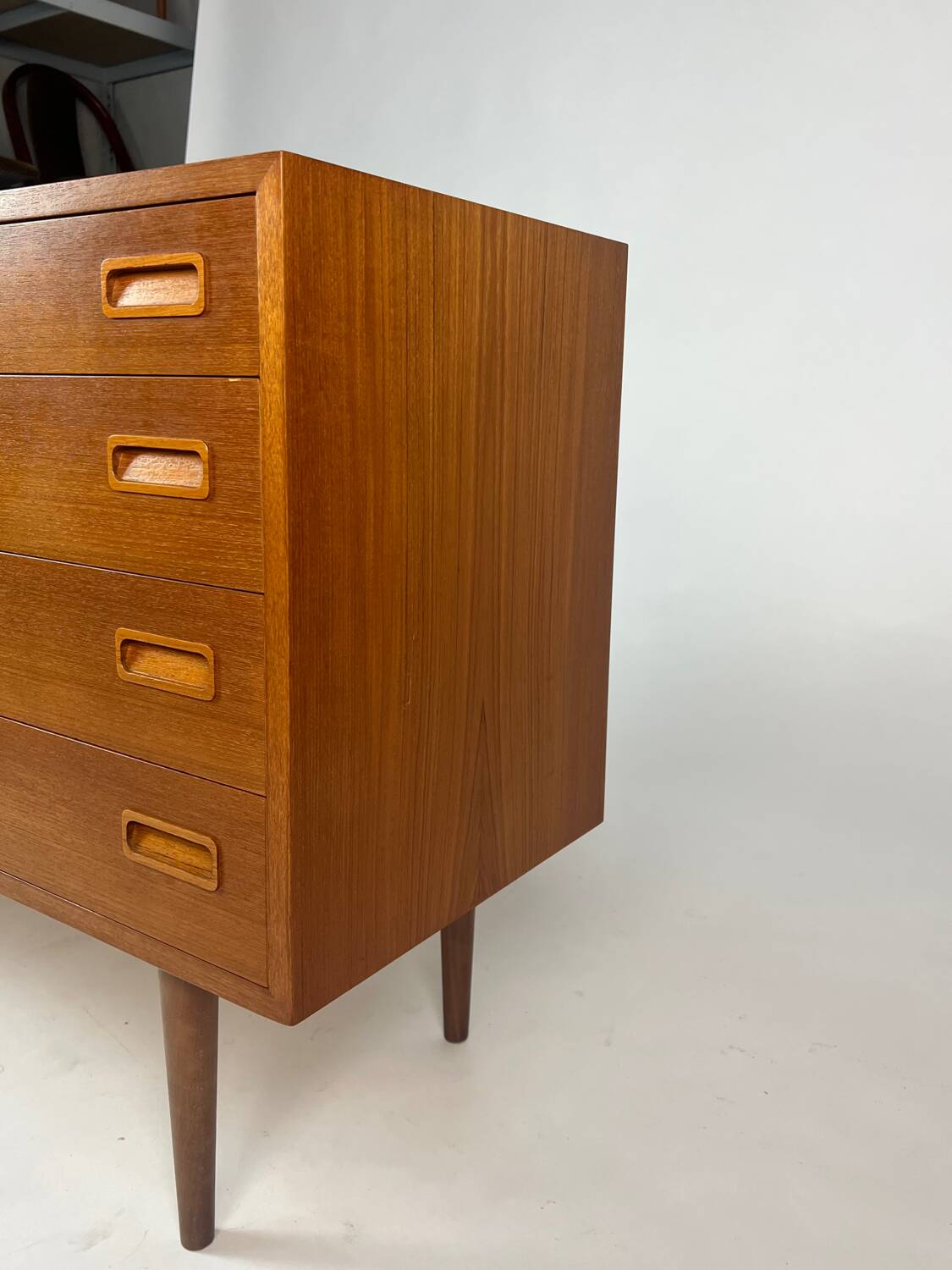 Danish Teak Sideboard Dresser Chest of Drawer by Poul Hundevad - 1960s Design Mid-Century