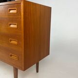 Danish Teak Sideboard Dresser Chest of Drawer by Poul Hundevad - 1960s Design Mid-Century