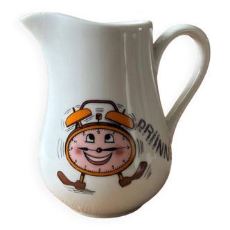 Rare pillivuyt alarm clock pitcher