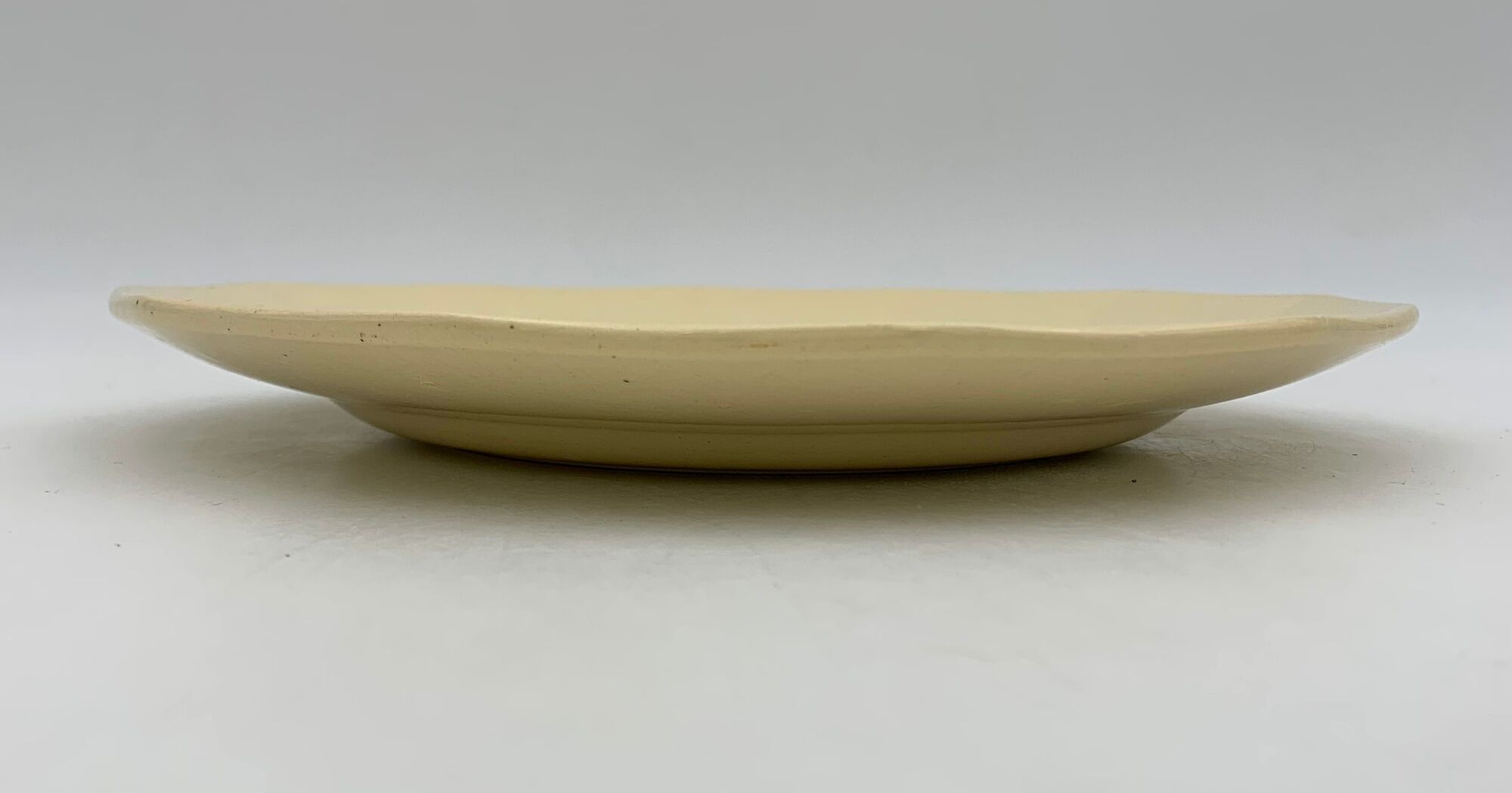 8 assiettes à dessert vintage faïence terre de fer Digoin, années 1940