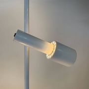 White telescopic floor-to-ceiling lamp model 642 by Hala, 1970s