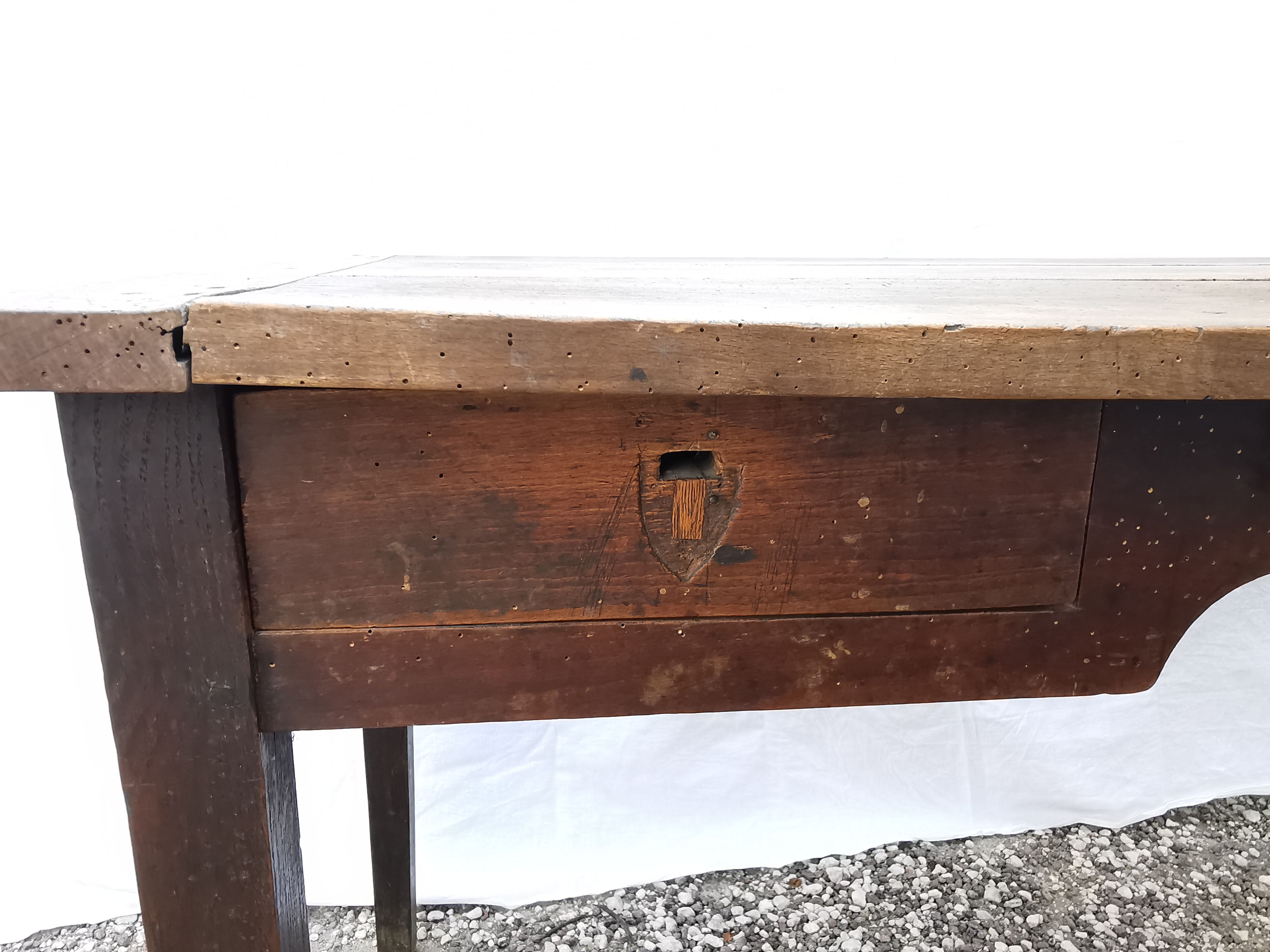 Old vintage wooden desk