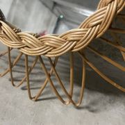 Wicker sun mirror