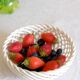 Cup fruit braided white twisted ceramic earthenware