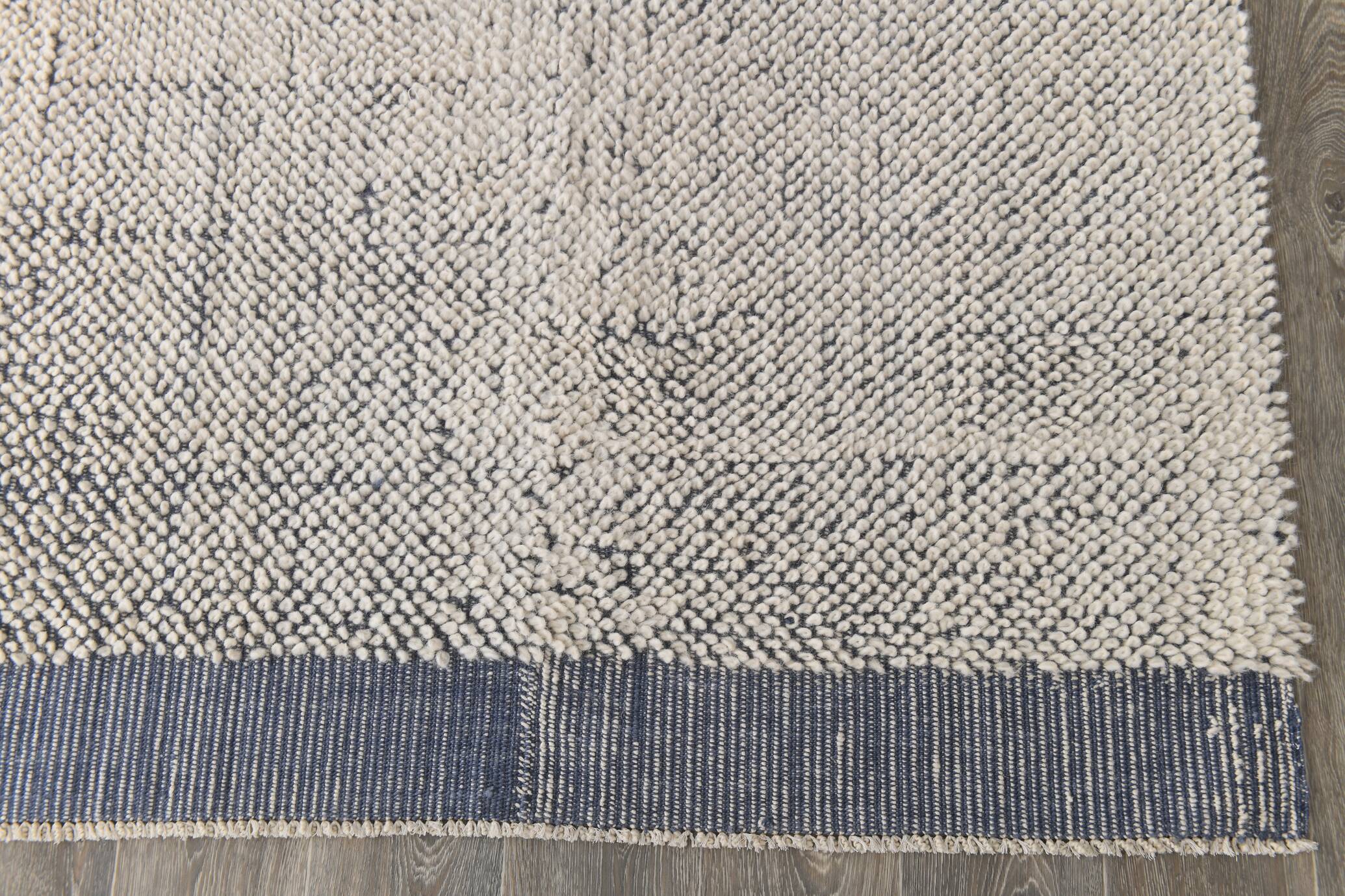 6x10 Rug For Living Room Soft Blue Beige Vintage Rug, 194x303Cm SK 34945