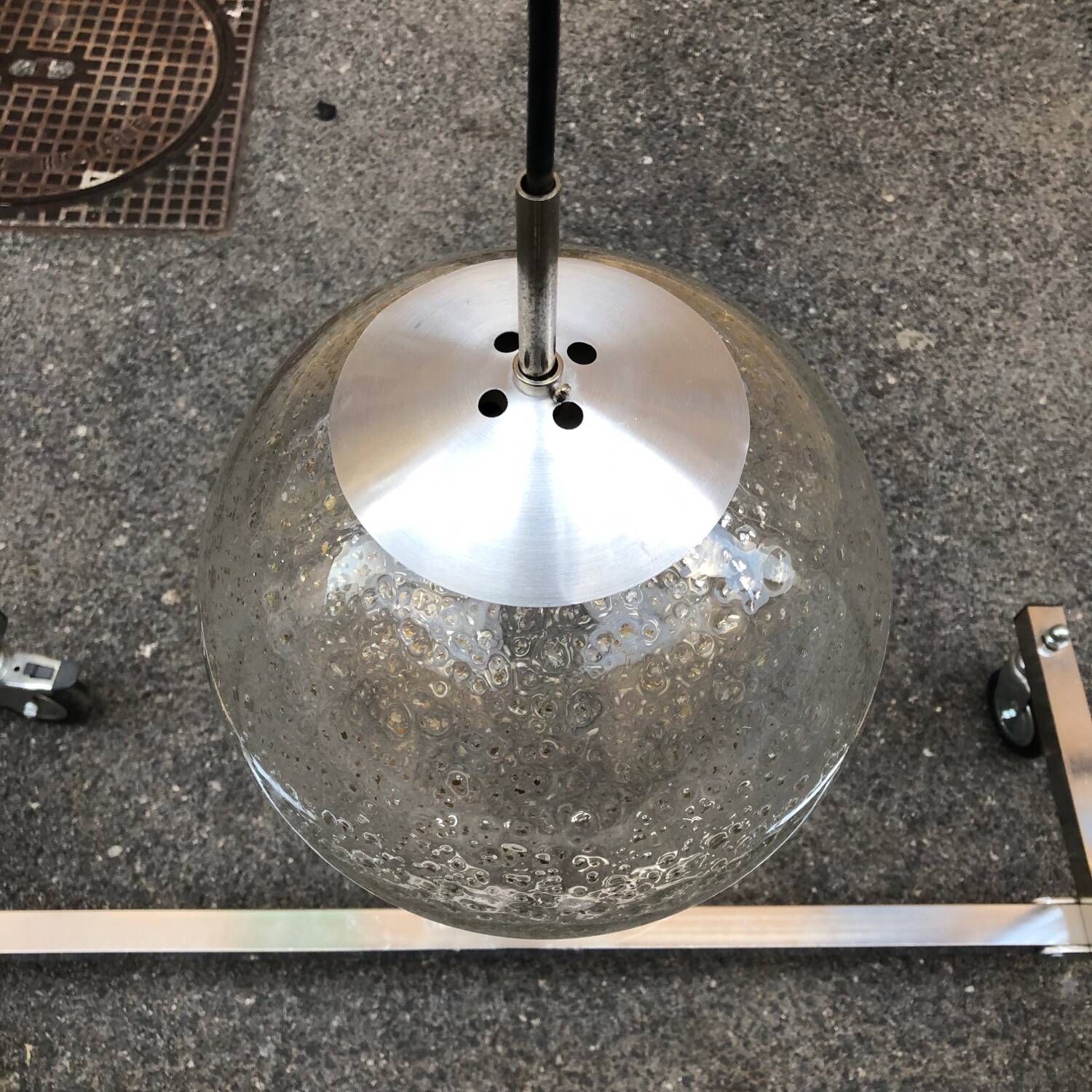 Raak Vintage 70's glass ball pendant light