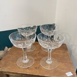 Saint louis crystal champagne cups