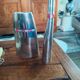 Pair of enamelled modernist vases