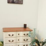 Creme white chest of drawers