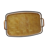 Woven bamboo tray 1960
