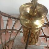Hanging lamp with stamps