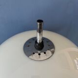 Vintage dijkstra mushroom floor lamp with glass lampshade