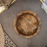 Ancien plat modelé d'art populaire Ideqqi Grande Kabylie