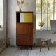 Modernist teak secretary desk, 1950s