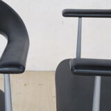 Armrest chairs by Fasem Italia 1980