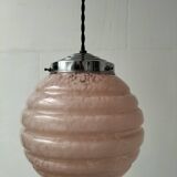 pink opaline pendant light