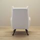 White armchair, Italian design, 1980s, production: Italy
