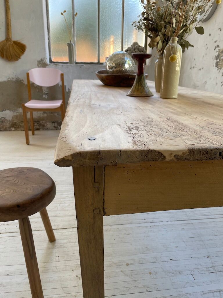 Oak and pine farm table 2m