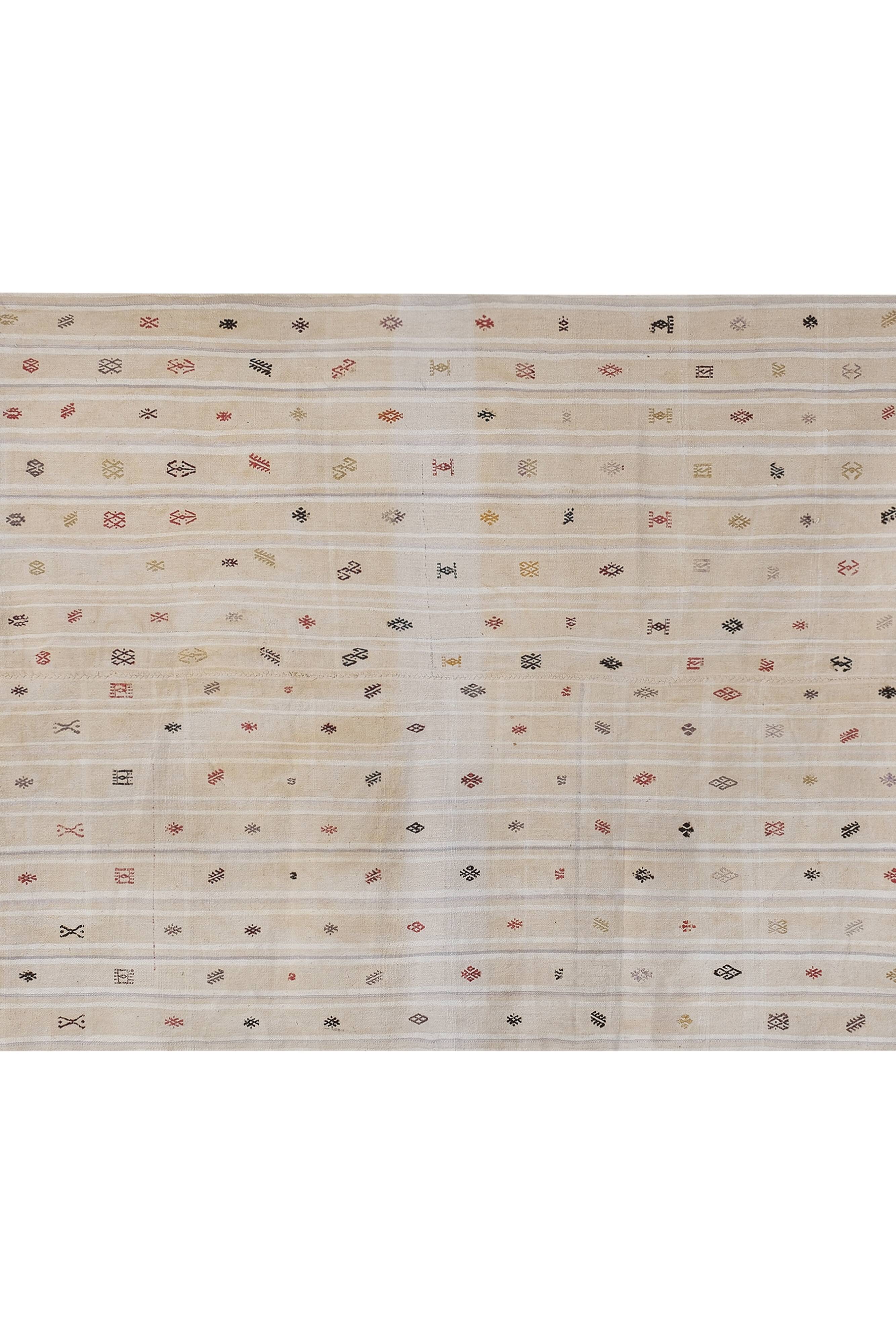 Vintage Turkish Oushak Handwoven Rug 156x212 cm