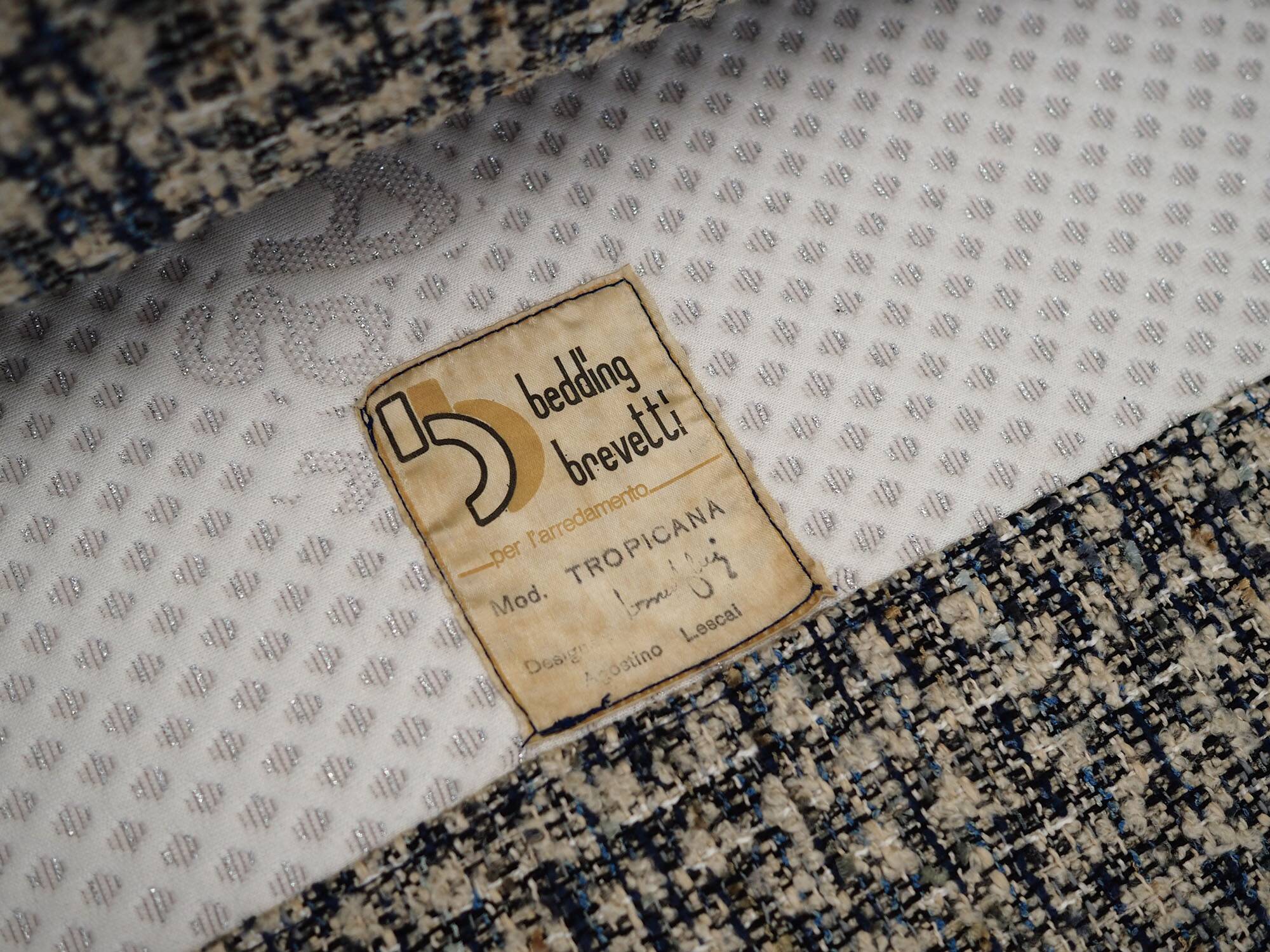 Canapé Tropicana, design italien, années 1970, designer : Agostino Lescai, fabricant