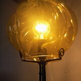 Lampe floral fer forgé 1940