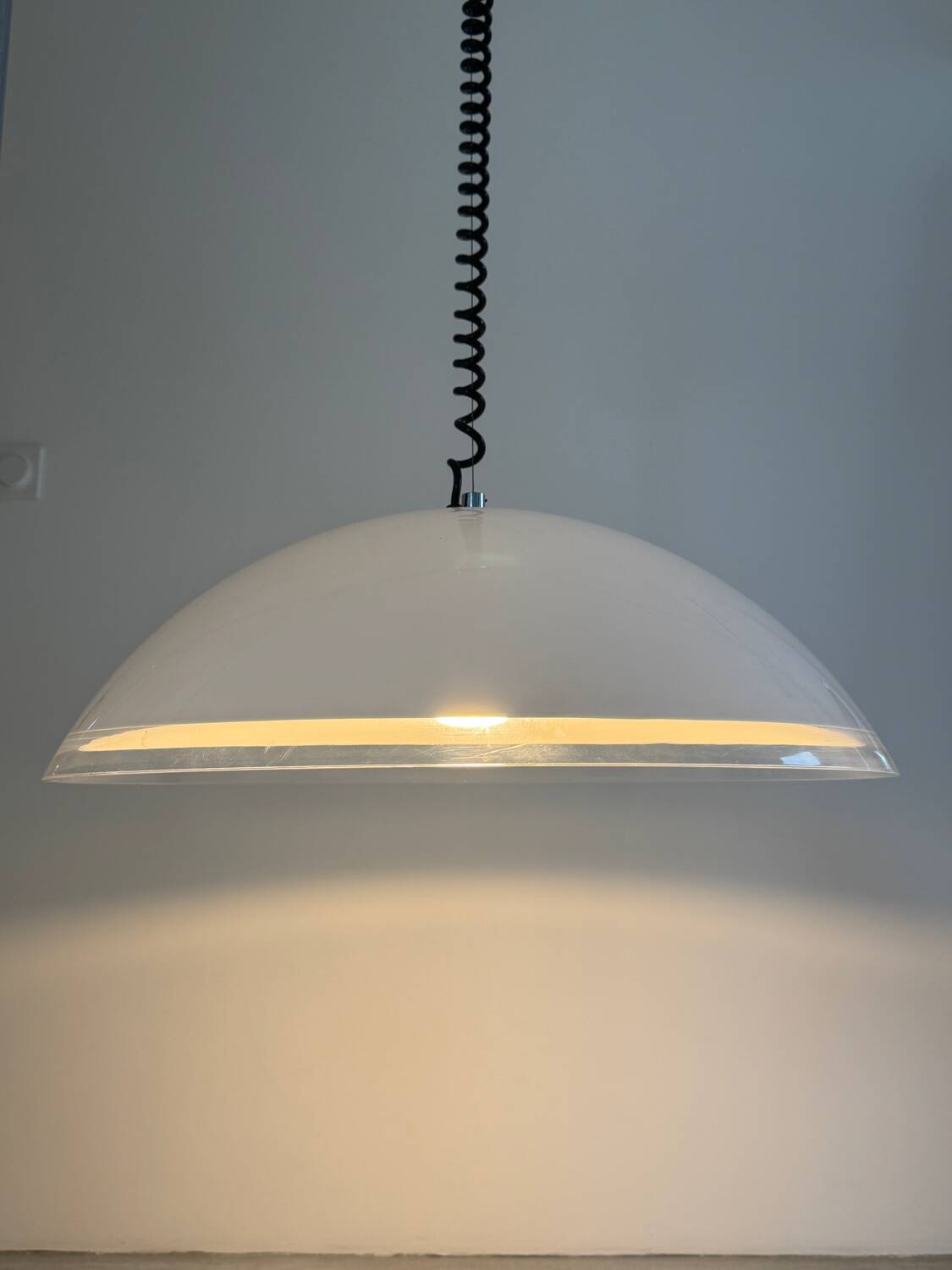 Suspension Chandelier Model Bella Design Franco Bresciani for iGuzzini Italy 1970