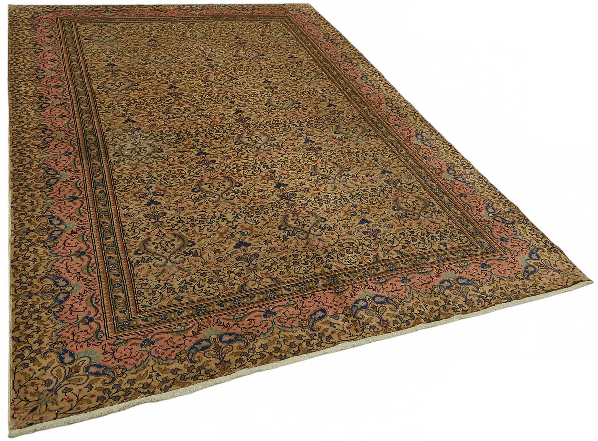 Turkish Wool Vintage Kayseri Rug 197 cm x 290 cm