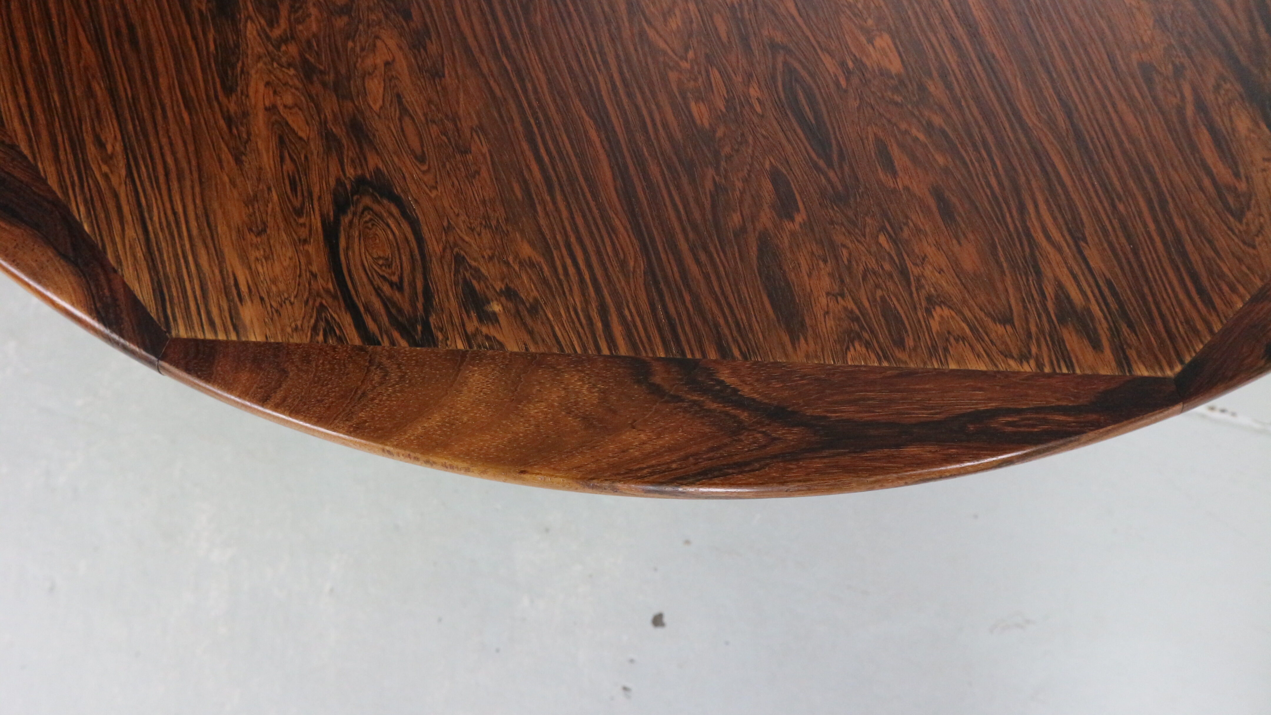 Mid century modern  round rosewood coffee table, 1960s denmark