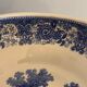 Salad bowl in blue and white earthenware, burgenland model of villeroy and boch