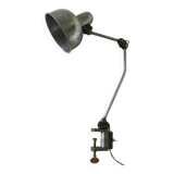 Workshop lamp with vice base from the 40s/50s
