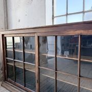 XXL industrial sideboard with glass doors
