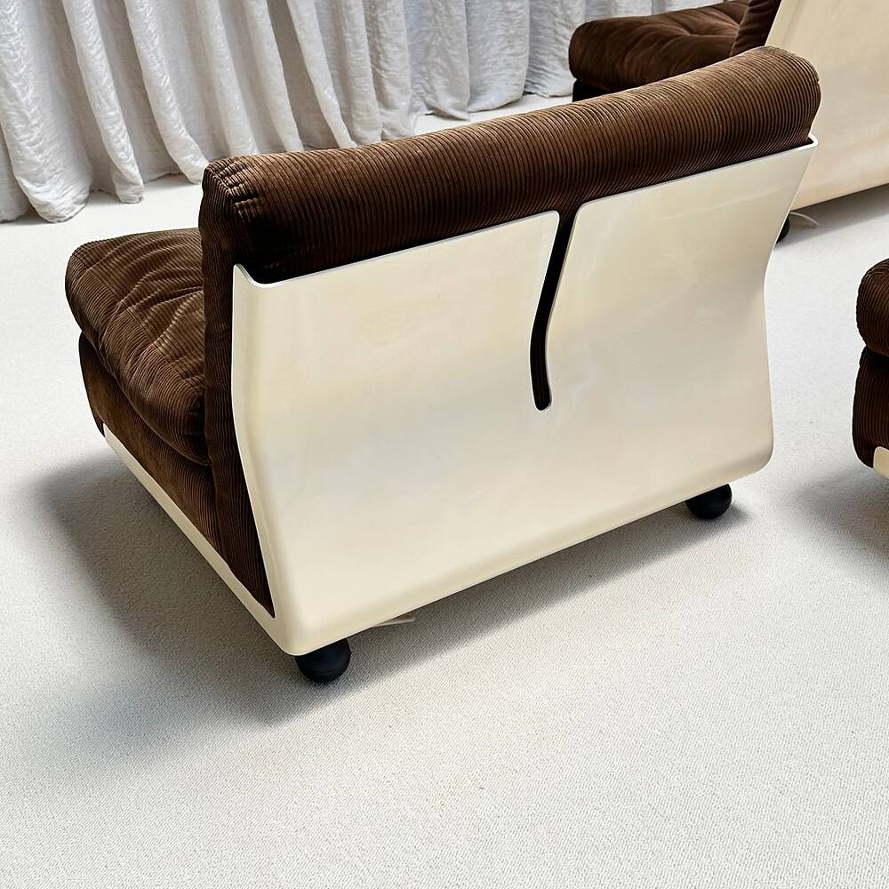 Set of 3 modular armchairs Amanta, Mario Bellini, C&B Italia, 1960s