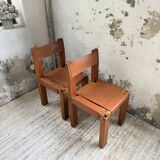 Paire de chaises Pierre Chapo S11